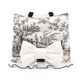Gallery viewerに画像を読み込む, NEW｜即納【auntmimi】 Guard Cushion  Frill Ribbon｜Toile de Jouy Gray
