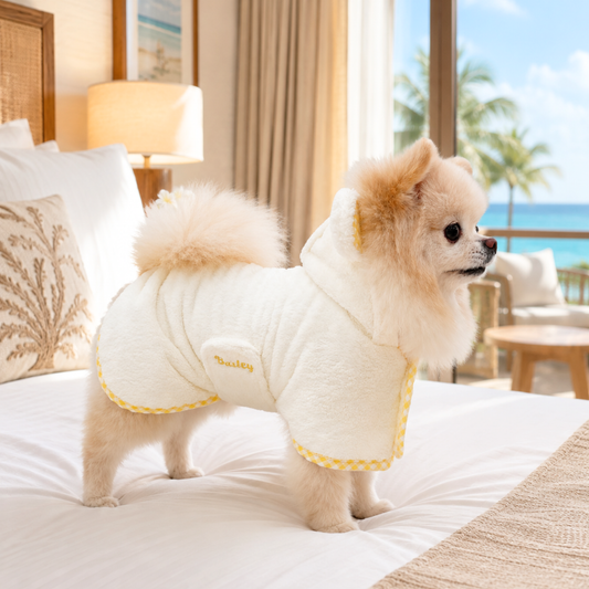 即納【Bailey】Quick Dry Shower Robe｜Yellow