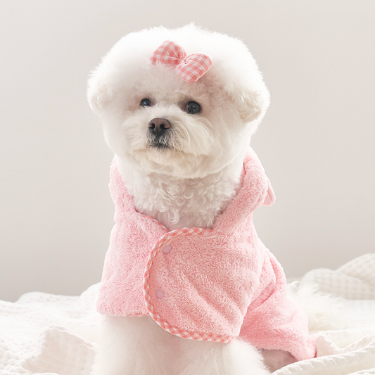 即納【Bailey】Quick Dry Shower Robe｜Pink