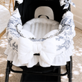 Gallery viewerに画像を読み込む, NEW【auntmimi】 Guard Cushion  Frill Ribbon｜Toile de Jouy Gray
