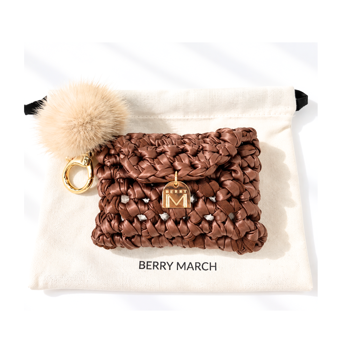NEW｜即納【BERRY MARCH】Crochet Poop Bag｜Brownie
