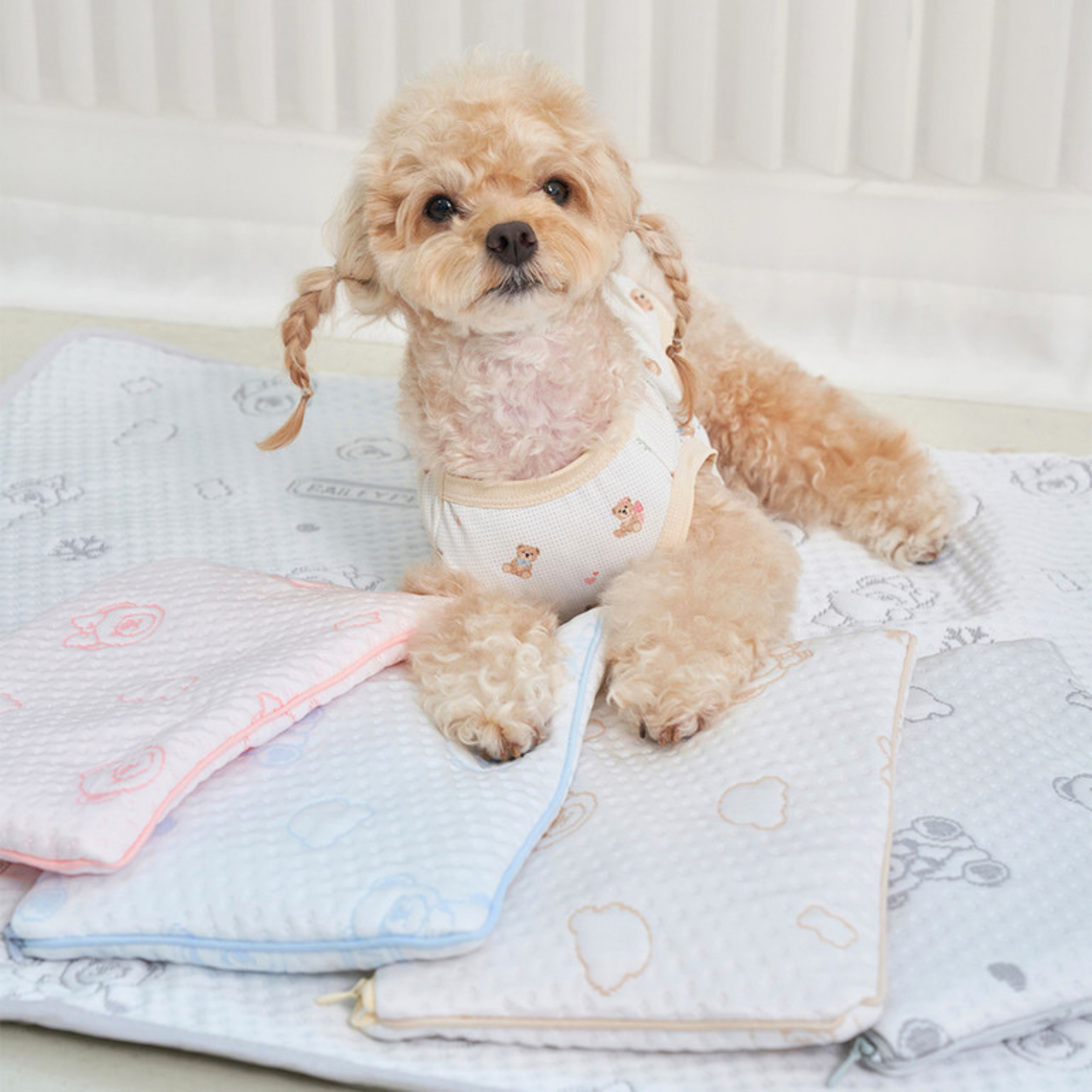 NEW｜即納【Bailey】SNOW TEDDY POUCH｜２sizes　