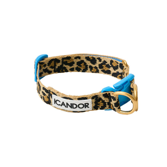 ★即納【正規販売店】iCANDOR   Gentle Collar Dual＿LEOPARD