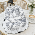 Gallery viewerに画像を読み込む, NEW｜即納【auntmimi】Liner Cushion｜ Toile de Jouy Gray
