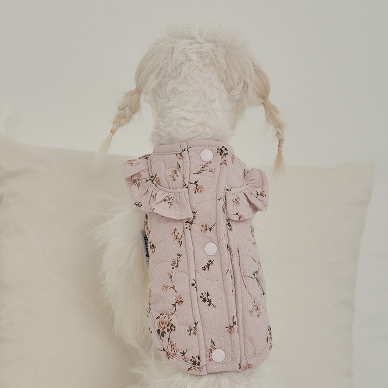 ★NEW★即納【正規販売店】Bailey  コットンフラワー  キルティングベスト_ピンク