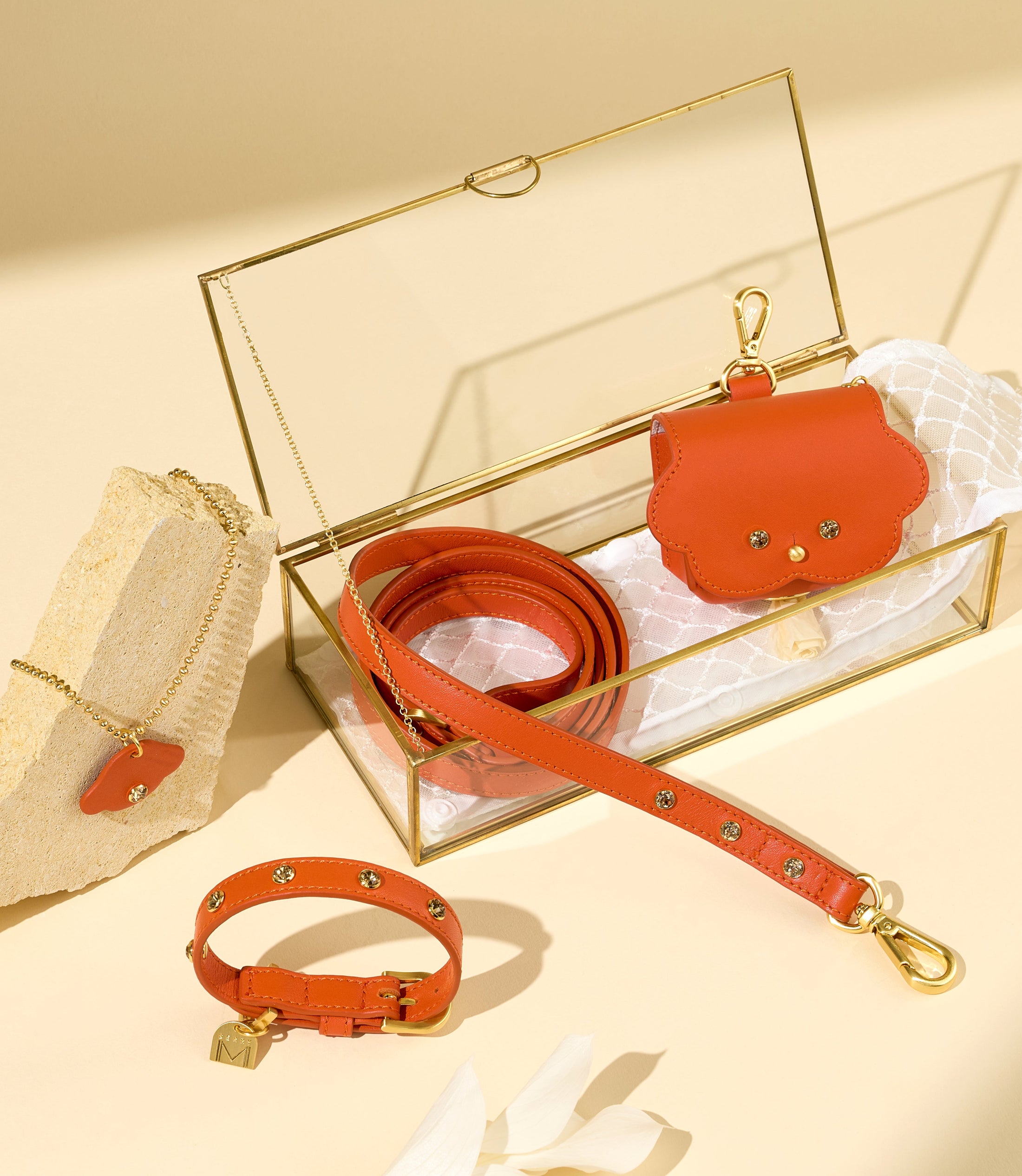 即納【🇰🇷 BERRY MARCH】Stella leash-Mandarin