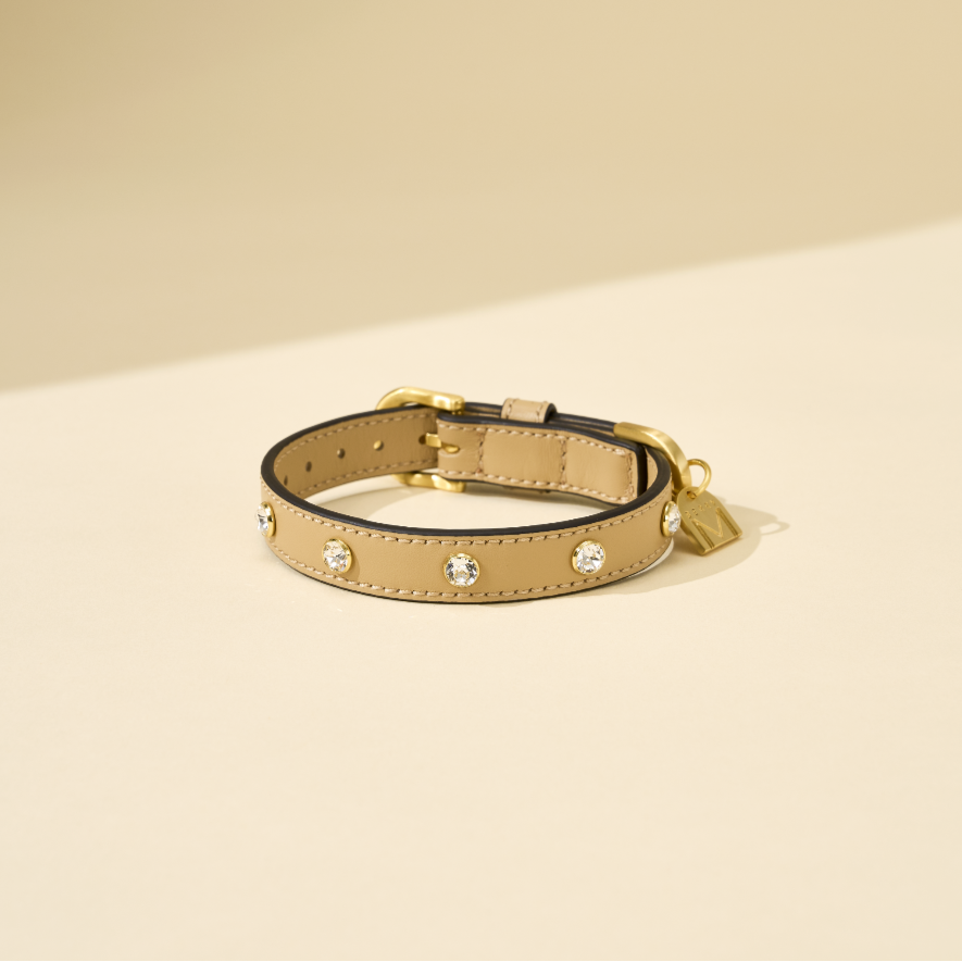 即納【🇰🇷BERRY MARCH】Stella Collar- Champagne Beige