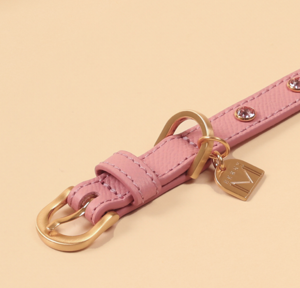 即納【 🇰🇷 BERRY MARCH 】Stella Collar-Pink Holic