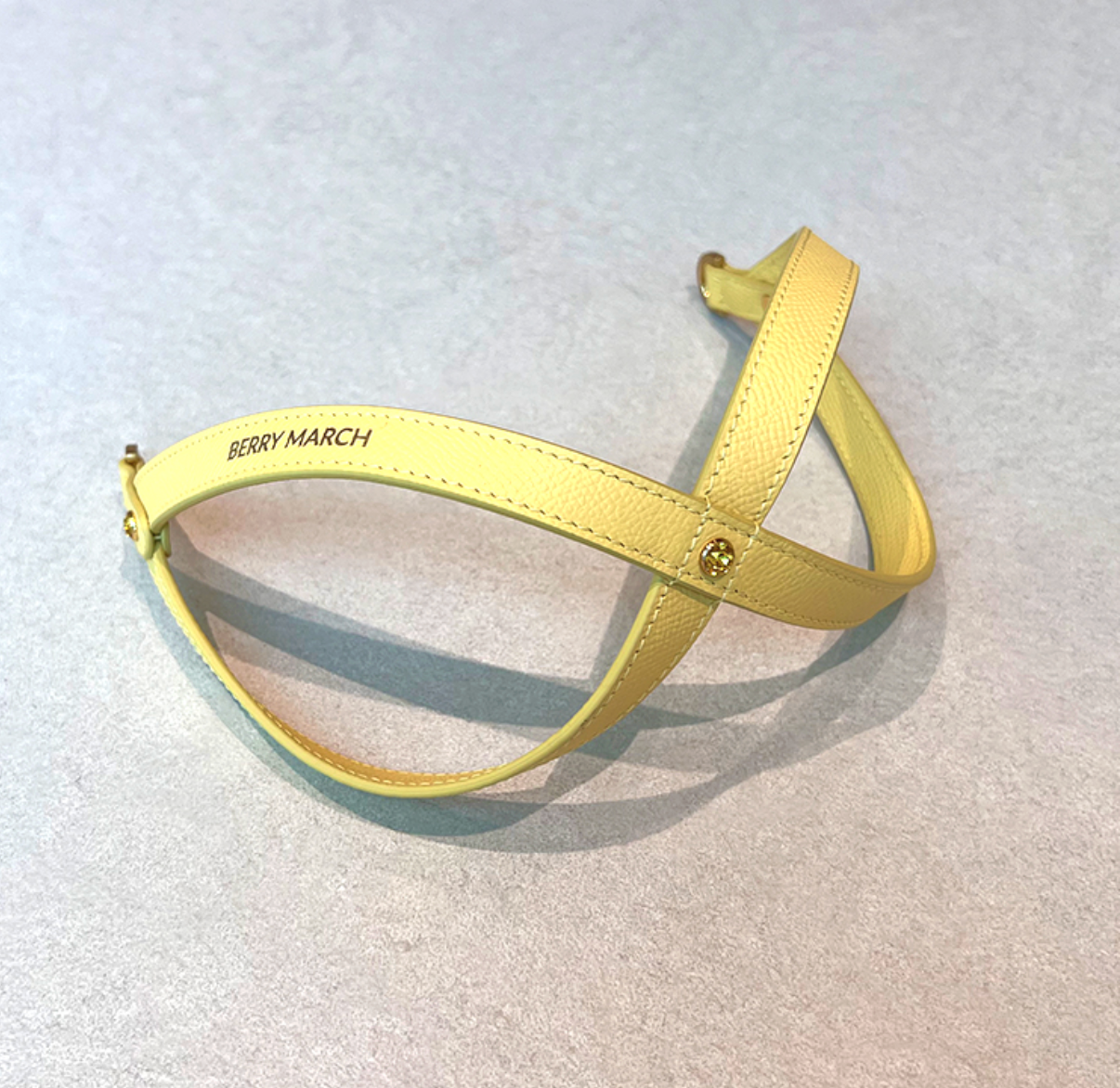 ★予約商品　日本初上陸！　正規販売店【🇰🇷BERRY MARCH】 INFINITY HARNESS_Yellow Breeze Epsom