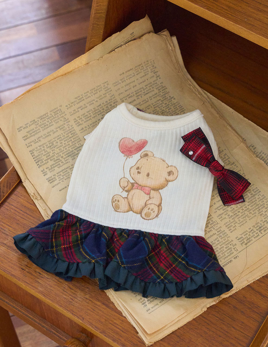 ★即納★　数量限定！！【🇰🇷It’s Sunny Outside】　🧸Preppy Bear ワンピース🧸　※プレオーダー確保分