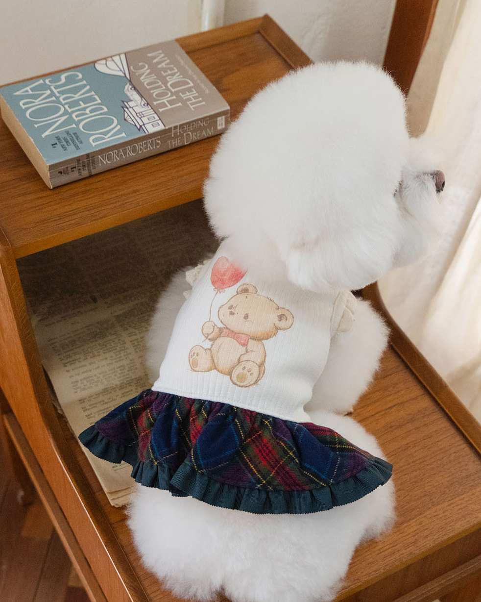 ★即納★　数量限定！！【🇰🇷It’s Sunny Outside】　🧸Preppy Bear ワンピース🧸　※プレオーダー確保分