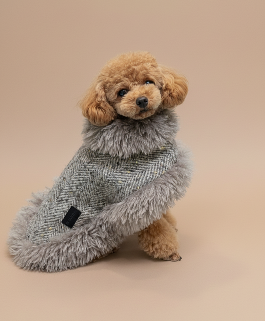 予約商品【BONDIR】Sable Cape ｜※Alpaca Wool Tweed