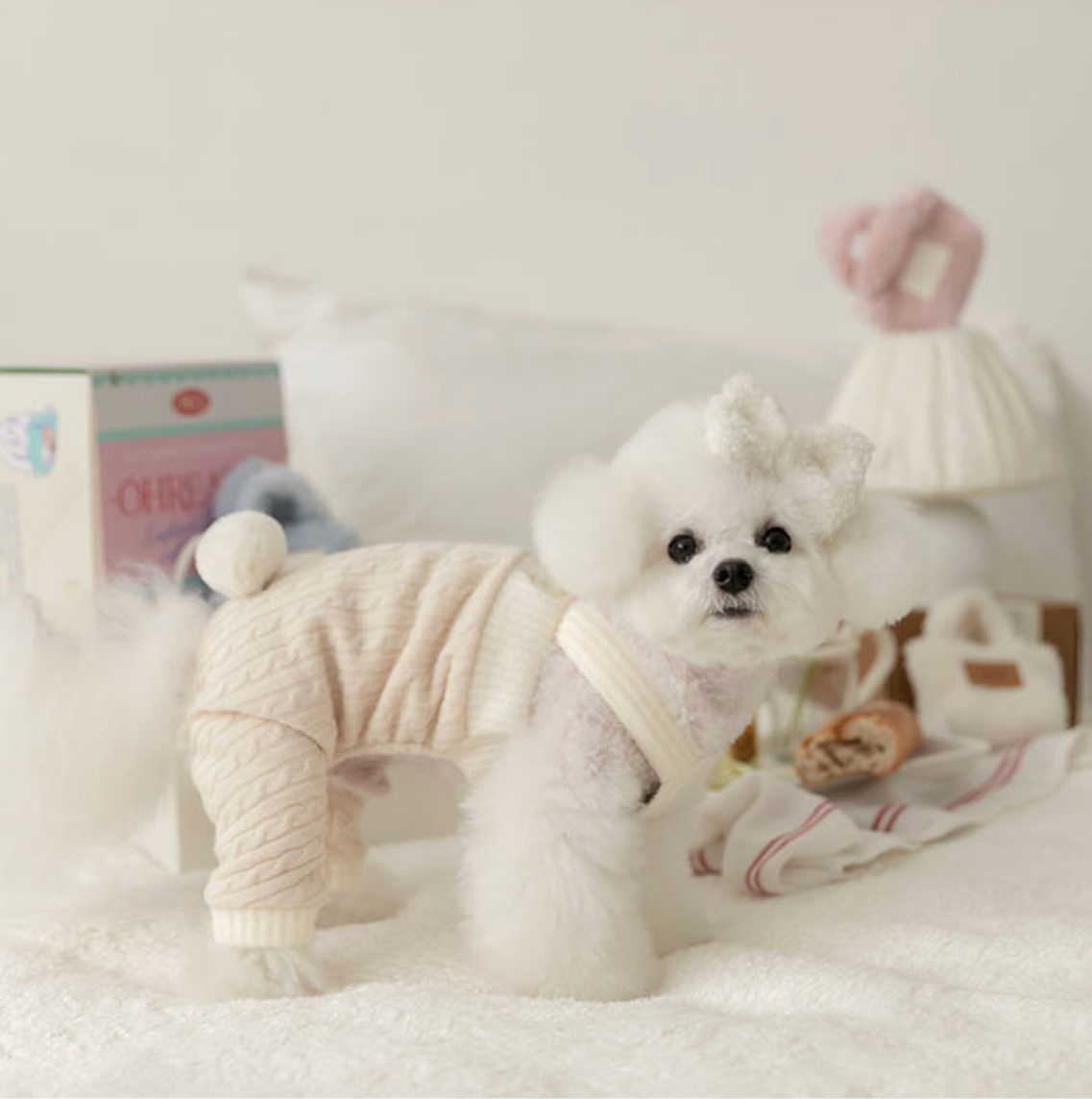 即納【todley】Winter Twist Knit Romper