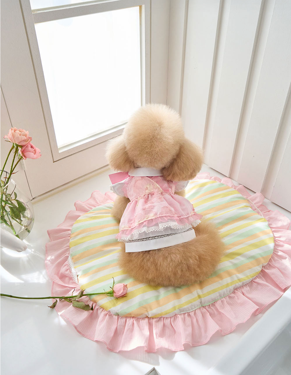 即納【It’s Sunny Outside】 Blossom Cushion｜Pink