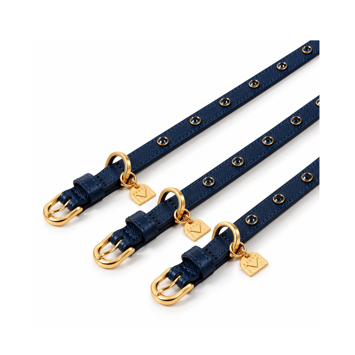 即納【BERRY MARCH】Stella Collar｜Midnight Blue