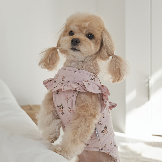 ★NEW★即納【正規販売店】Bailey  コットンフラワー  キルティングベスト_ピンク