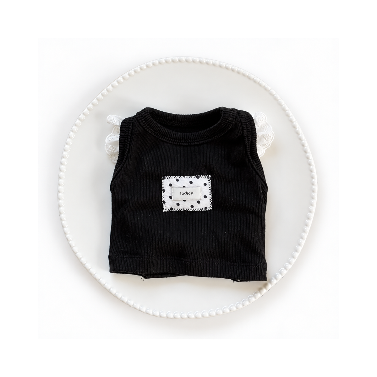 即納【todley】Dot Lace Top｜S,SM,M,L size