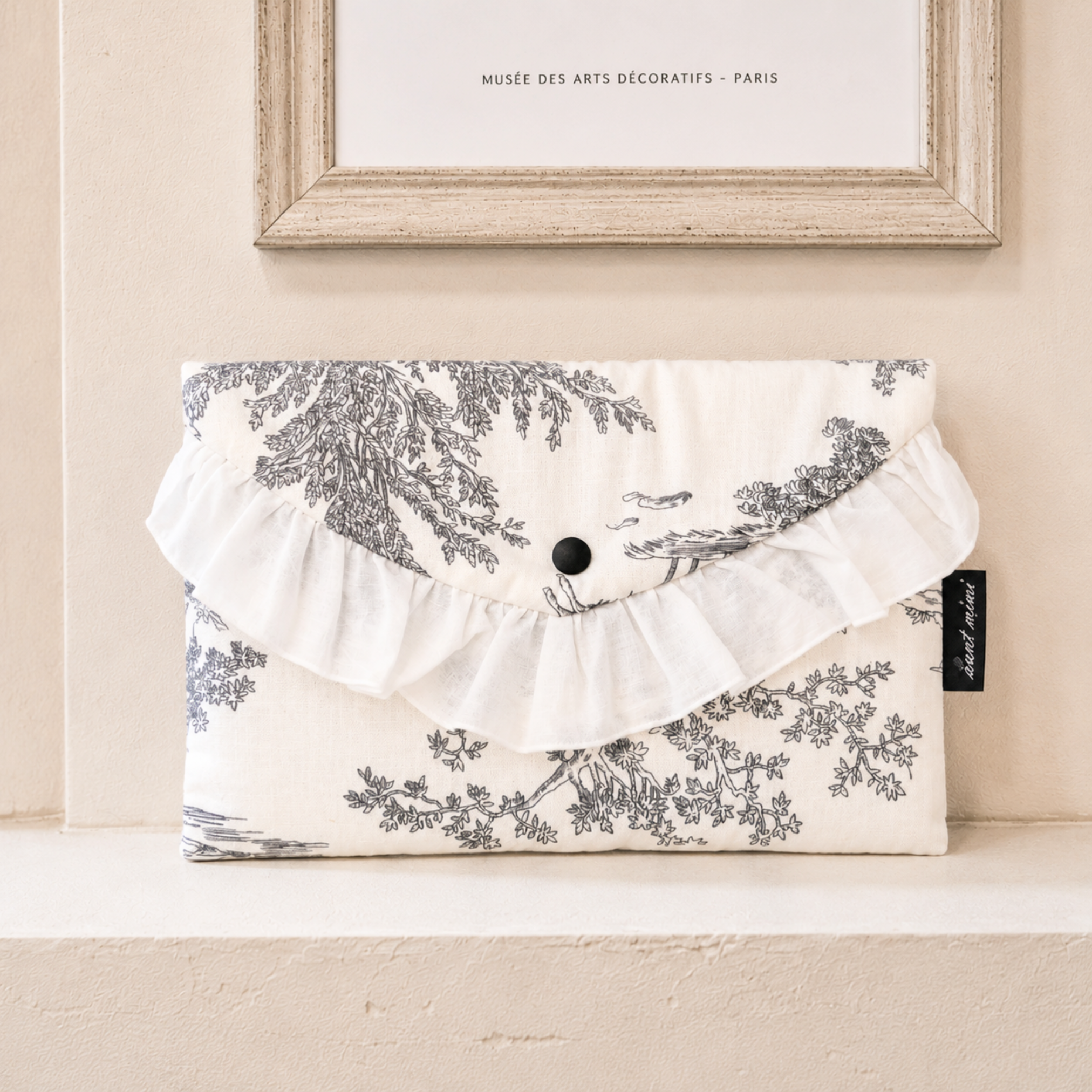 NEW｜即納【auntmimi】Ice Pack Storage Pouch｜Toile de Jouy Gray