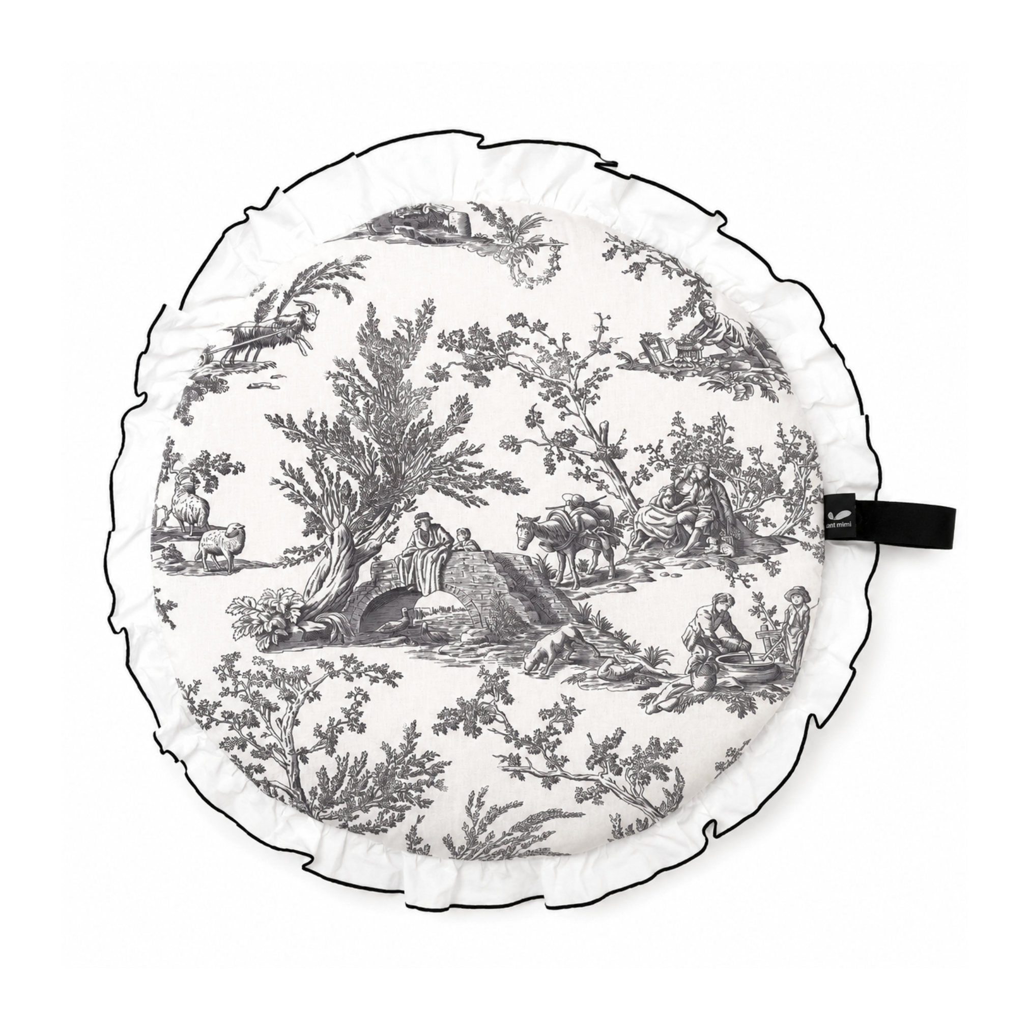 NEW｜即納【auntmimi】DURARON®  Reversible Mat｜ Toile de Jouy Gray