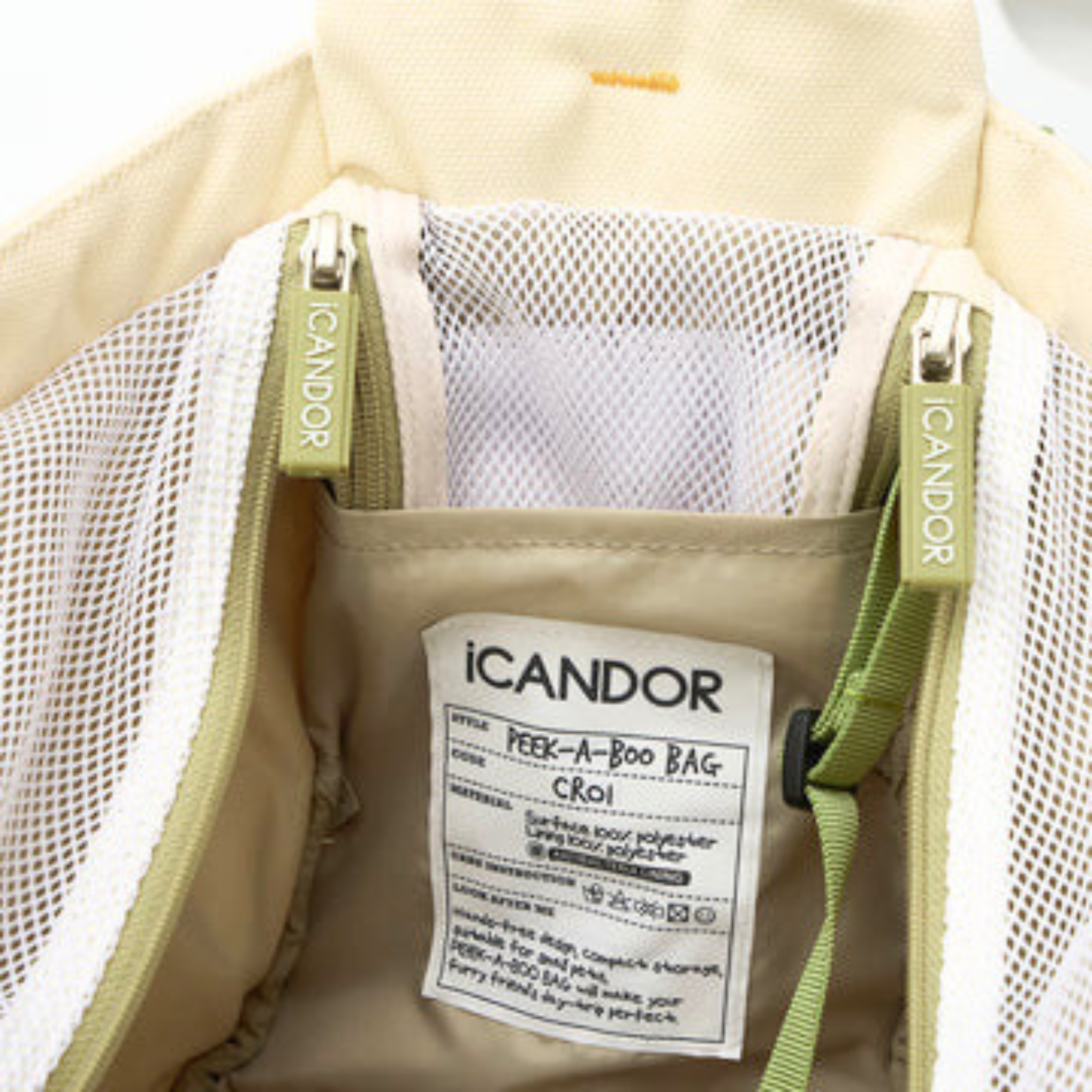 NEW｜即納【iCANDOR】Peek-A-Boo Bag ｜Capri Edition　※M.L size