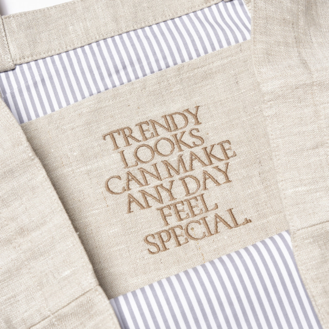 予約商品｜NEW【BONDIR】POESIA EMBROIDERED LINEN CANVAS BAG