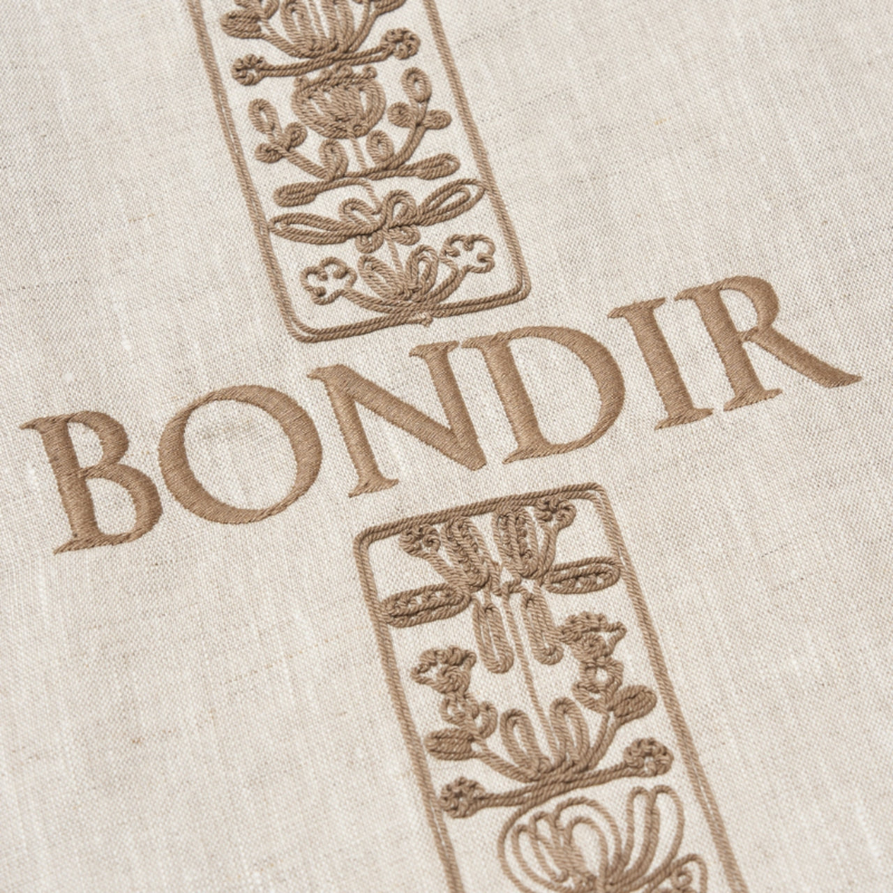 予約商品｜NEW【BONDIR】POESIA EMBROIDERED LINEN CANVAS BAG
