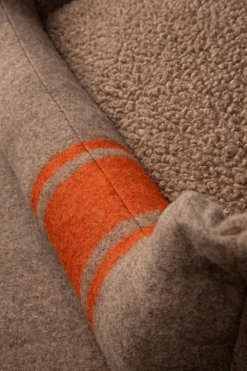 🇮🇹予約商品🇮🇹　正規取扱店【2.8】HENRI RECYCLED WOOL DOG BED _Natural Orange