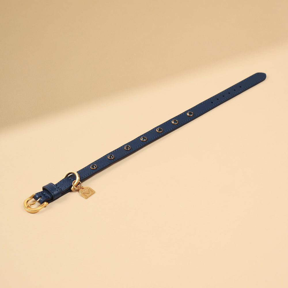 即納【🇰🇷 BERRY MARCH】  Stella Collar-Midnight Blue