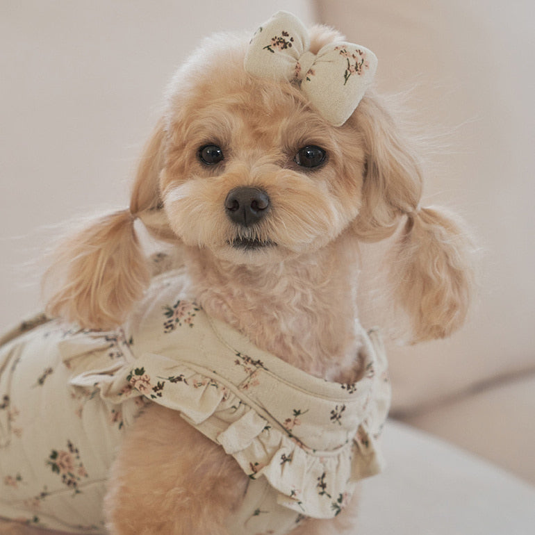 ★NEW★即納【正規販売店】Bailey　コットンフラワー  キルティングベスト_アイボリー