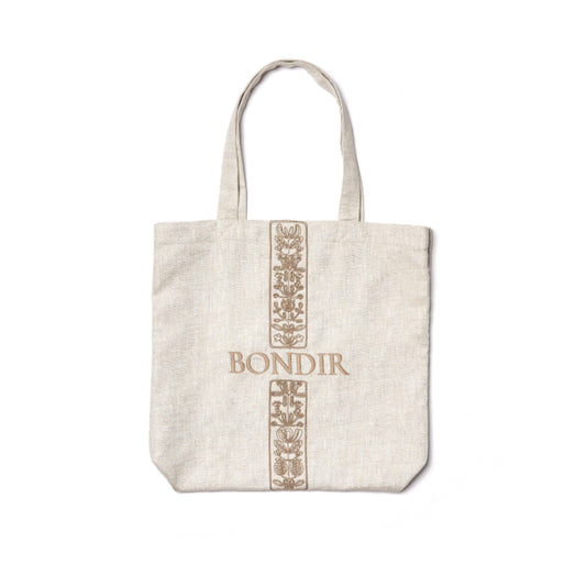 予約商品｜NEW【BONDIR】POESIA EMBROIDERED LINEN CANVAS BAG