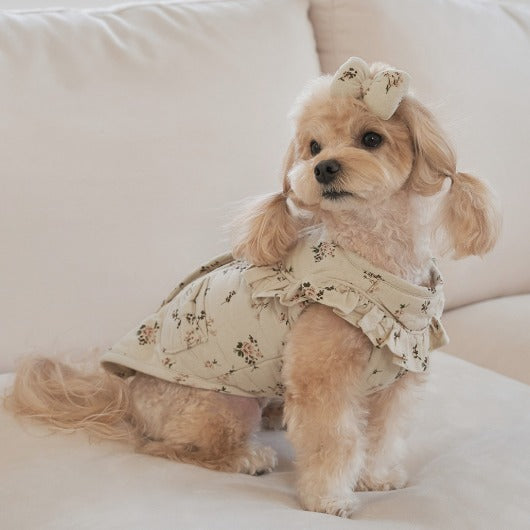 ★NEW★即納【正規販売店】Bailey　コットンフラワー  キルティングベスト_アイボリー