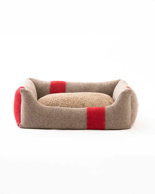 🇮🇹予約商品🇮🇹　正規取扱店【2.8】HENRI RECYCLED WOOL DOG BED _Natural Red