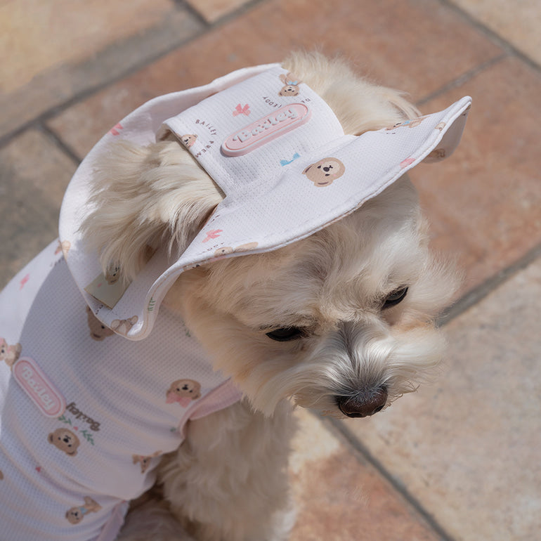 即納【Bailey】Cooling Teddy Cap｜Pink