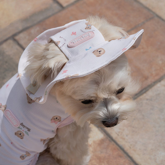 即納【Bailey】Cooling Teddy Cap｜Pink