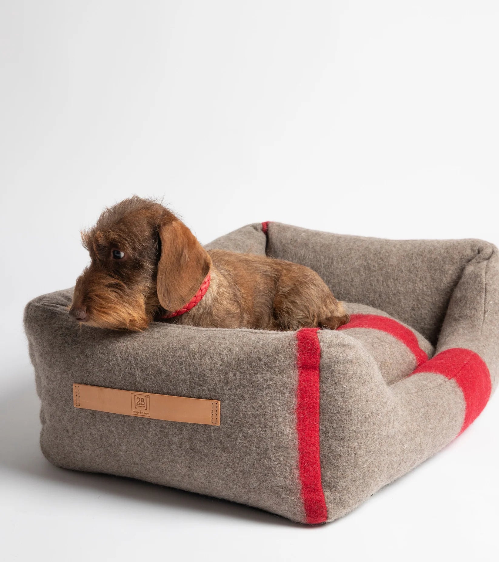 🇮🇹予約商品🇮🇹　正規取扱店【2.8】HENRI RECYCLED WOOL DOG BED _Natural Red